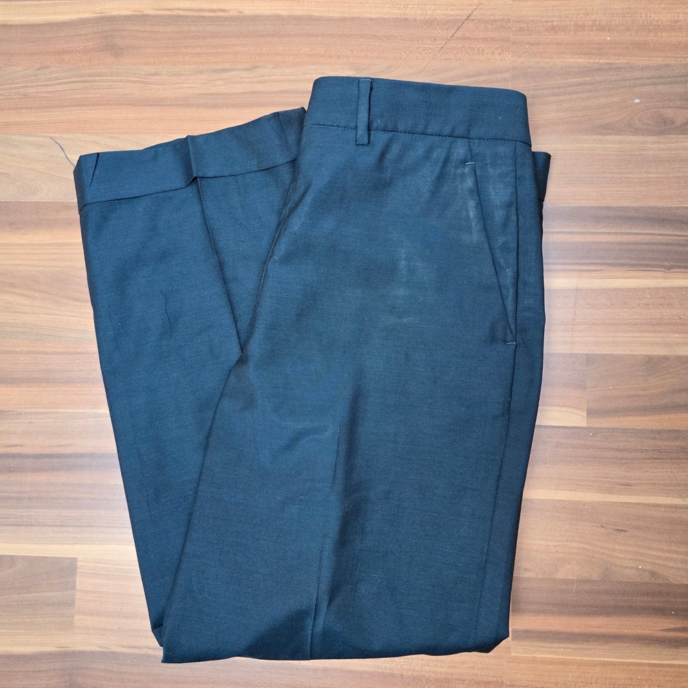 Gucci Uniform Staff Pants Men's 46‎ Blue Lana Wool Mohair Flawed As Is Trousers